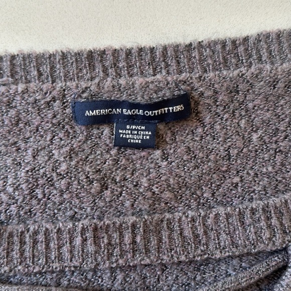 American Eagle womens small sweater Criss Cross Neckline bell sleeve Size S - Picture 4 of 5